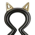 Φιγούρα Γάτα 'Catty' Κεραμικό Μαύρο/Χρυσό 6x11x17cm - 1 τεμ. - Image 5