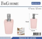 Θήκες κρεμοσάπουνου Dispenser πλαστικές - Σετ 5pcs - Light Pink - 21637 - Image 2