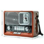 Επαναφορτιζόμενο ραδιόφωνο Retro - ΕK105 - 830128 - Brown - Image 3