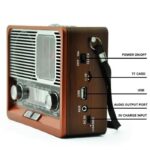 Επαναφορτιζόμενο ραδιόφωνο Retro - ΕK105 - 830128 - Brown - Image 4