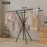Κρεμάστρα δαπέδου & απλώστρα ρούχων - YH9912A - 114296 - Black - Image 2