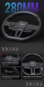 Σετ τιμονιέρα gaming με πετάλια - PXN-V900 - 900999 - Image 2