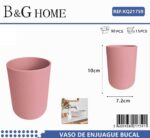 Θήκες οδοντόβουρτσας πλαστικές σε σετ 5Χ - Pink - 21759 - Image 2