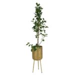 Κασπώ ArteLibre Φύλλο Χρυσό Μέταλλο 25x25x46.5cm Σετ 3Τμχ - 1 τεμ. - Image 2