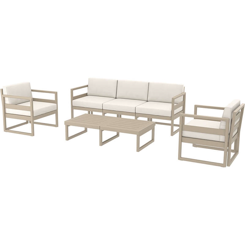 0007297_mykonos-set-3taupe-32-130 MYKONOS SET 3ΘΕΣ.TAUPE/ΜΑΞ. BEIGE(3ΘΕΣ.+2ΠΟΛ.+ΤΡΑΠ 130εκ.) - Image 1