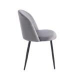 RIO GREY VELVET ΥΦΑΣΜΑ ΚΑΡΕΚΛΑ ΜΕΤΑΛΛΙΚΗ 50X52X81εκ. - Image 3