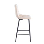 NORA BEIGE VELVET ΥΦΑΣΜΑ 65εκ. ΣΚΑΜΠΟ ΜΕΤΑΛΛΙΚΟ 45X41X65-99εκ. - Image 3