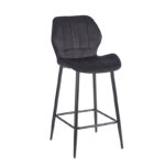 DYLAN BLACK VELVET ΥΦΑΣΜΑ 65εκ. ΣΚΑΜΠΟ ΜΕΤΑΛΛΙΚΟ 46X45X65-95εκ.
