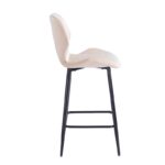 DYLAN BEIGE VELVET ΥΦΑΣΜΑ 65εκ. ΣΚΑΜΠΟ ΜΕΤΑΛΛΙΚΟ 46X45X65-95εκ. - Image 3