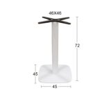 FLAT-S ΛΕΥΚΗ 45Χ45Χ72εκ.(Σ)ΒΑΣΗ ΜΕΤΑΛΛΙΚΗ - Image 2