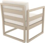 MYKONOS ΠΟΛΥΘΡΟΝΑ TAUPE ΜΕ ΜΑΞ. 73X72X75εκ. ΠΟΛ/ΝΙΟΥ - Image 3