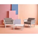PORTOFINO LOUNGE ΤΡΑΠΕΖΙ WHITE 70X70X33εκ. ΠΟΛ/ΝΙΟΥ - Image 3