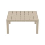 PORTOFINO LOUNGE ΤΡΑΠΕΖΙ TAUPE 70X70X33εκ. ΠΟΛ/ΝΙΟΥ - Image 2