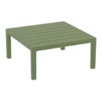 PORTOFINO LOUNGE ΤΡΑΠΕΖΙ OLIVE GREEN 70X70X33εκ. ΠΟΛ/ΝΙΟΥ