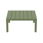 PORTOFINO LOUNGE ΤΡΑΠΕΖΙ OLIVE GREEN 70X70X33εκ. ΠΟΛ/ΝΙΟΥ - Image 2