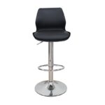 Σκαμπό Μπάρ 2τμχ Bar49 Black Pu/Pvc 39X45X102εκ. - Image 2