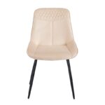 TEREA BEIGE VELVET ΥΦΑΣΜΑ ΚΑΡΕΚΛΑ ΜΕΤΑΛΛΙΚΗ 51X58X87εκ. - Image 2