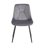SILVIA GREY VELVET ΥΦΑΣΜΑ ΚΑΡΕΚΛΑ ΜΕΤΑΛΛΙΚΗ 51X58X87εκ. - Image 2