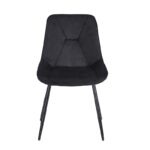 SILVIA BLACK VELVET ΥΦΑΣΜΑ ΚΑΡΕΚΛΑ ΜΕΤΑΛΛΙΚΗ 51X58X87εκ. - Image 2