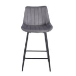 REPO GREY VELVET ΥΦΑΣΜΑ 66εκ. ΣΚΑΜΠΟ ΜΕΤΑΛΛΙΚΟ 48X49X66-96εκ. - Image 2