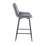 REPO GREY VELVET ΥΦΑΣΜΑ 66εκ. ΣΚΑΜΠΟ ΜΕΤΑΛΛΙΚΟ 48X49X66-96εκ. - Image 3