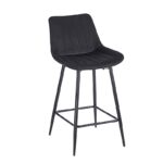REPO BLACK VELVET ΥΦΑΣΜΑ 66εκ. ΣΚΑΜΠΟ ΜΕΤΑΛΛΙΚΟ 48X49X66-96εκ.