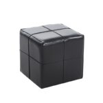 ENZO BLACK PU ΣΚΑΜΠΟ 31X31X31εκ.