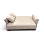 VAVEL LIGHT BROWN ΥΦΑΣΜΑ 2ΘΕΣΙΟΣ ΚΑΝΑΠΕΣ/ΚΡΕΒΑΤΙ ΜΕ ΑΠΟΘ.ΧΩΡΟ 156Χ85Χ80εκ. - Image 3