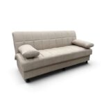 NELY LIGHT BROWN ΥΦΑΣΜΑ 3ΘΕΣΙΟΣ ΚΑΝΑΠΕΣ/ΚΡΕΒΑΤΙ ΜΕ ΑΠΟΘ.ΧΩΡΟ 190X88X82εκ.
