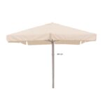 ΟΜΠΡΕΛΑ 4X4X3,88m ΤΗΛΕΣΚΟΠΙΚΗ OFF WHITE ALUM. 8ΑΚΤ.17X27X1.2mm ΙΣΤΟΣ 1Φ.60Χ1.6mm