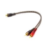 Καλώδιο ήχου RCA - CTC-300 - Female to 2Male - 000303