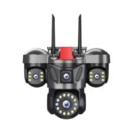 Κάμερα ασφαλείας IP τριπλή - Security Camera - Q83 - 020362