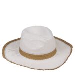 Καπέλο Ψάθινο 98% Polyester 2% Ψάθα Μέγεθος One Size 34x35x12cm Σε 2 Χρώματα - 1 τεμ. - Image 7