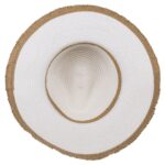 Καπέλο Ψάθινο 98% Polyester 2% Ψάθα Μέγεθος One Size 34x35x12cm Σε 2 Χρώματα - 1 τεμ. - Image 8