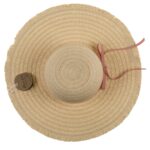 Καπέλο Ψάθινο Με Χρωματιστή Λωρίδα 98% Ψάθα/2% Polyester Μέγεθος One Size 44x44x12cm - 1 τεμ. - Image 2