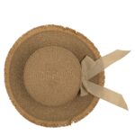 Καπέλο Ψάθινο Με Χρωματιστή Λωρίδα 98% Polyester/2% Ψάθα Μέγεθος One Size 35x35x10cm Σε 2 Χρώματα - 1 τεμ. - Image 4