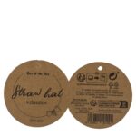 Καπέλο Ψάθινο Με Χρωματιστή Λωρίδα 98% Ψάθα/2% Polyester Μέγεθος One Size 37x37x12cm Σε 2 Χρώματα - 1 τεμ. - Image 2