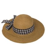 Καπέλο Ψάθινο Με Χρωματιστή Λωρίδα 98% Ψάθα/2% Polyester Μέγεθος One Size 37x37x12cm Σε 2 Χρώματα - 1 τεμ. - Image 3