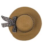 Καπέλο Ψάθινο Με Χρωματιστή Λωρίδα 98% Ψάθα/2% Polyester Μέγεθος One Size 37x37x12cm Σε 2 Χρώματα - 1 τεμ. - Image 6