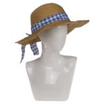 Καπέλο Ψάθινο Με Χρωματιστή Λωρίδα 98% Ψάθα/2% Polyester Μέγεθος One Size 37x37x12cm Σε 2 Χρώματα - 1 τεμ. - Image 7