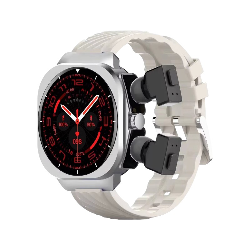 065578-9 Σετ Smartwatch με ασύρματα ακουστικά Bluetooth - AIMB-Z19 - 065578 - White - Image 1