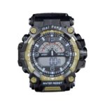 Ψηφιακό ρολόι χειρός - SH9918 - 115186 - Black/Beige Khaki