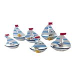Διακοσμητικό Souvenir Καραβάκι - Σετ 8 τεμάχια - L2024-23 - 125569