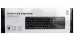 NG ΠΛΗΚΤΡΟΛΟΓΙΟ KB106-GR USB BLACK ΜΕ ΜULTIMEDIA ΚΟΥΜΠΙΑ - Image 2
