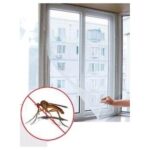 Σίτα εντόμων παραθύρου με αυτοκόλλητο Velcro 150x250cm λευκό OEM