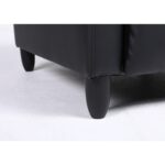 Πολυθρόνα Ανακλινόμενη ArteLibre ATRIA Μαύρο PU 67.5x90x104cm - 1 τεμ. - Image 9
