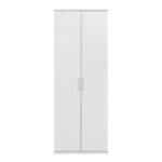 Ντουλάπα Δίφυλλη ArteLibre REIDUN Λευκό Μοριοσανίδα 60x50x195cm - 1 τεμ.