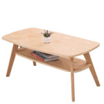 Τραπεζάκι Σαλονιού ArteLibre KHOBI Φυσικό MDF/Ξύλο 100x48x45cm - 1 τεμ.