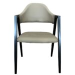 Καρέκλα Τραπεζαρίας ArteLibre SOLANA Cappuccino/Μαύρο PU/Μέταλλο 51x51x81cm - 1 τεμ. - Image 2