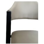 Καρέκλα Τραπεζαρίας ArteLibre SOLANA Cappuccino/Μαύρο PU/Μέταλλο 51x51x81cm - 1 τεμ. - Image 7